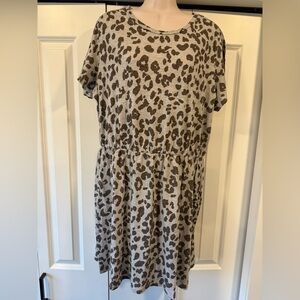 Old Navy animal print sundress dress knee length xl